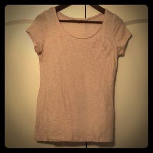 Light pink Loft cotton shirt.